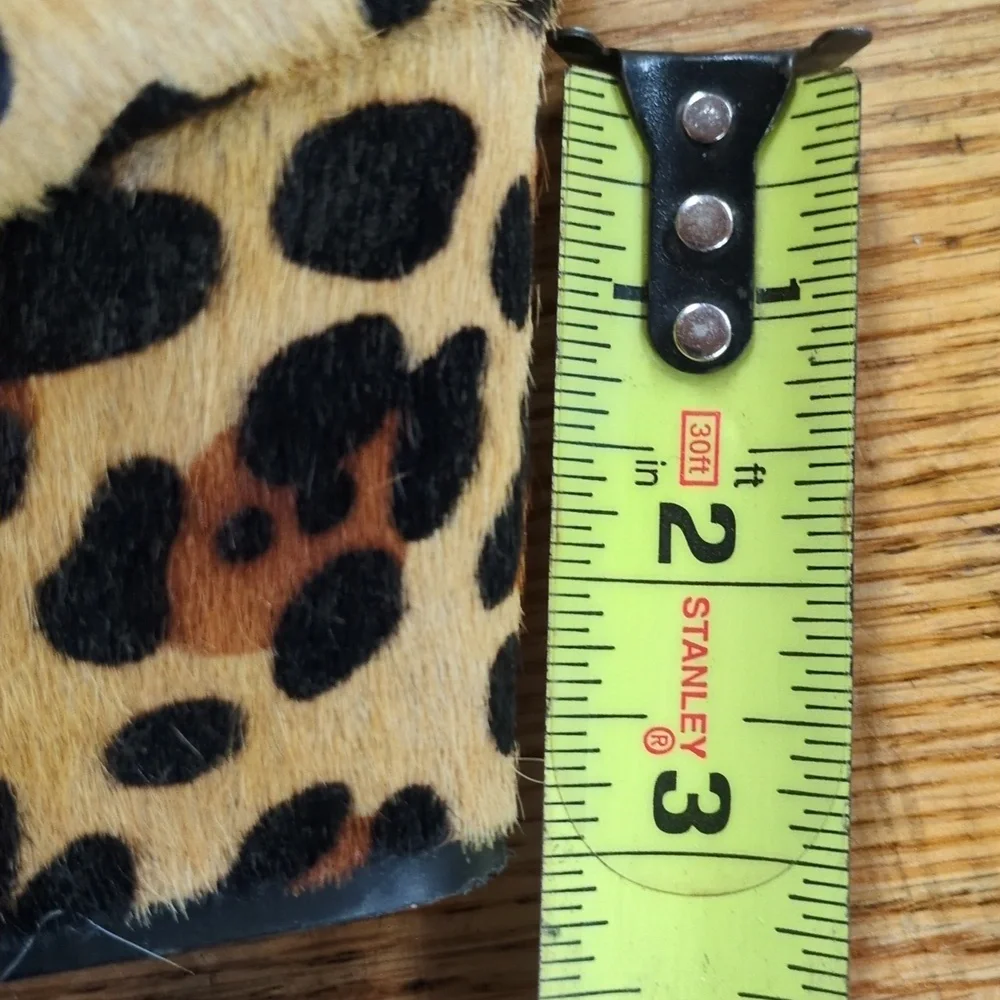 Kate Spade Leopard Print Calf Fur Ankle Bootie Size 6.5 - Picture 11 of 13